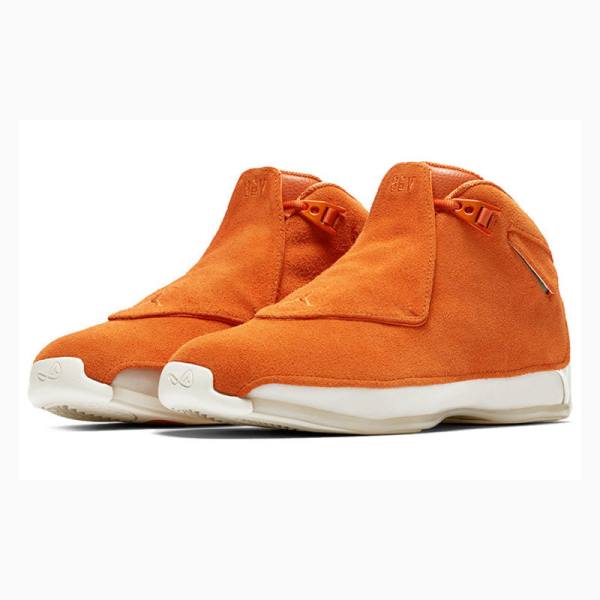 Nike Retro Mokka Koripallokengät Miesten Air Jordan 18 Oranssi | JD-723ZI