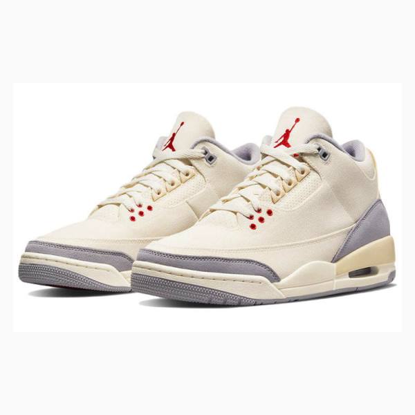 Nike Retro Muslin Koripallokengät Miesten Air Jordan 3 Beige | JD-071NA