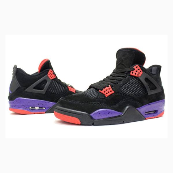 Nike Retro NRG Raptors Koripallokengät Miesten Air Jordan 4 Mustat Punainen Violetit | JD-352EN
