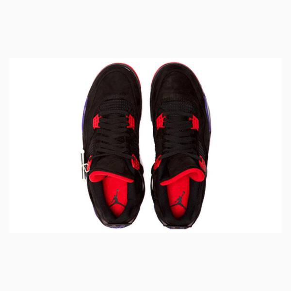 Nike Retro NRG Raptors Koripallokengät Miesten Air Jordan 4 Mustat Punainen Violetit | JD-352EN