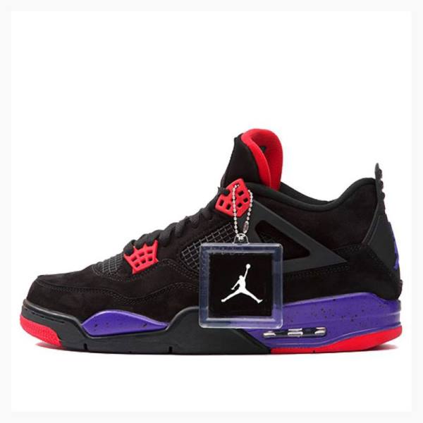 Nike Retro NRG Raptors Koripallokengät Miesten Air Jordan 4 Mustat Punainen Violetit | JD-352EN