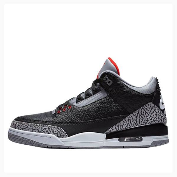 Nike Retro OG Cement Koripallokengät Miesten Air Jordan 3 Mustat Harmaat | JD-053UI