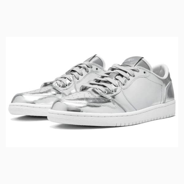 Nike Retro OG Pinnacle Koripallokengät Miesten Air Jordan 1 Hopea | JD-415PO