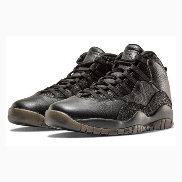 Nike Retro OVO Koripallokengät Miesten Air Jordan 10 Mustat | JD-458LU