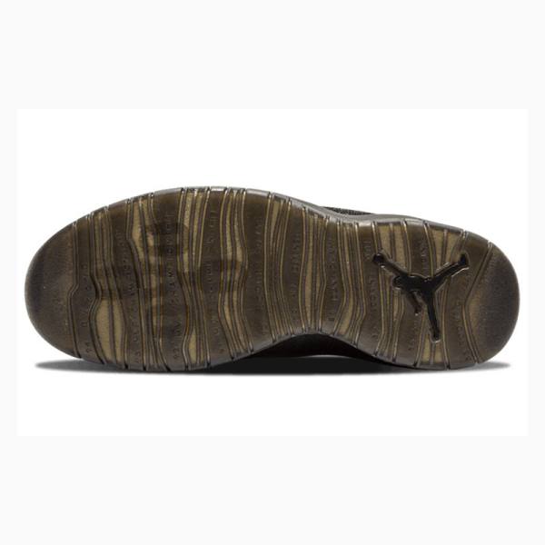 Nike Retro OVO Koripallokengät Miesten Air Jordan 10 Mustat | JD-458LU