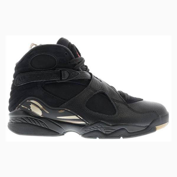 Nike Retro OVO Metallic Koripallokengät Miesten Air Jordan 8 Mustat | JD-938BQ