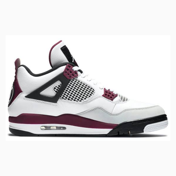 Nike Retro PSG Paris Saint-Germain Koripallokengät Miesten Air Jordan 4 Valkoinen Punainen | JD-106WA