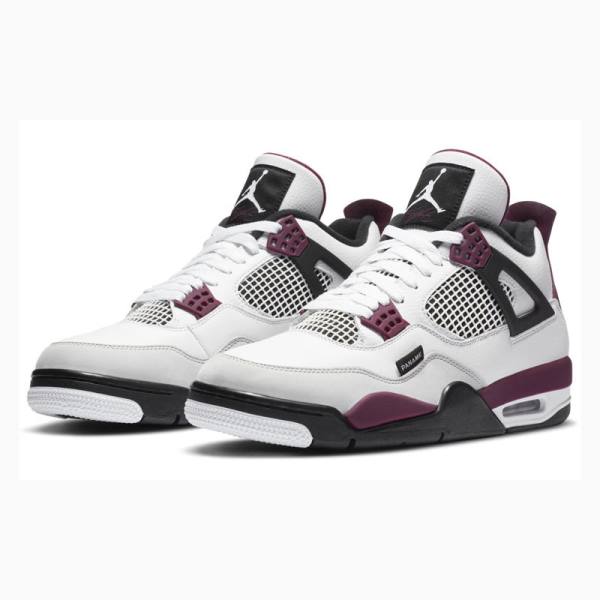Nike Retro PSG Paris Saint-Germain Koripallokengät Miesten Air Jordan 4 Valkoinen Punainen | JD-106WA