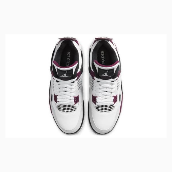 Nike Retro PSG Paris Saint-Germain Koripallokengät Miesten Air Jordan 4 Valkoinen Punainen | JD-106WA