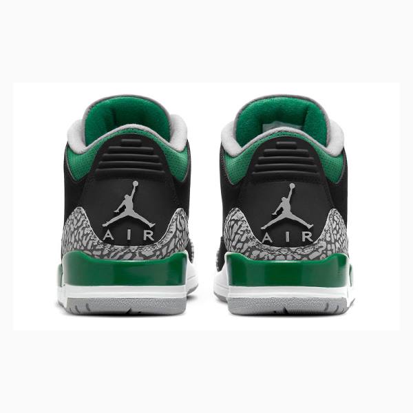 Nike Retro Pine Koripallokengät Miesten Air Jordan 3 Mustat Vihreä | JD-537DF