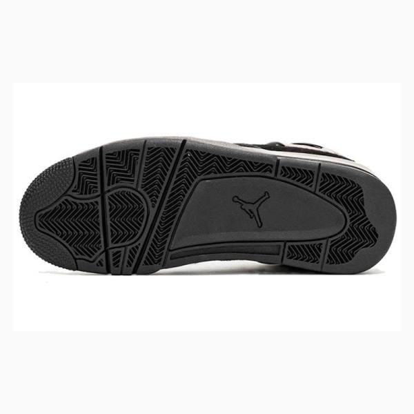 Nike Retro Pony Hair Koripallokengät Naisten Air Jordan 4 Mustat | JD-325UH