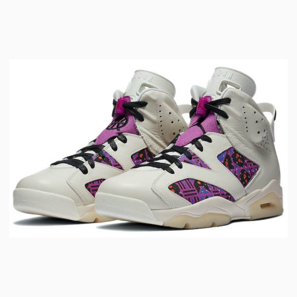 Nike Retro Quai 54 Koripallokengät Miesten Air Jordan 6 Valkoinen Violetit | JD-603RX