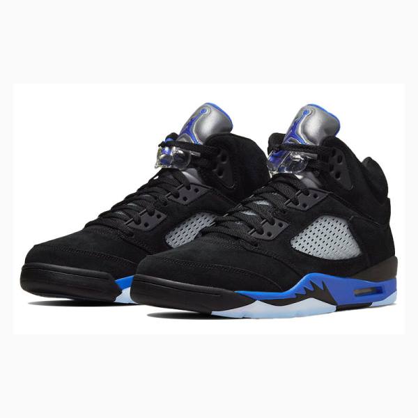 Nike Retro Racer Koripallokengät Miesten Air Jordan 5 Mustat Sininen | JD-170DW