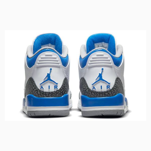 Nike Retro Racer Koripallokengät Miesten Air Jordan 3 Valkoinen Sininen | JD-231ES