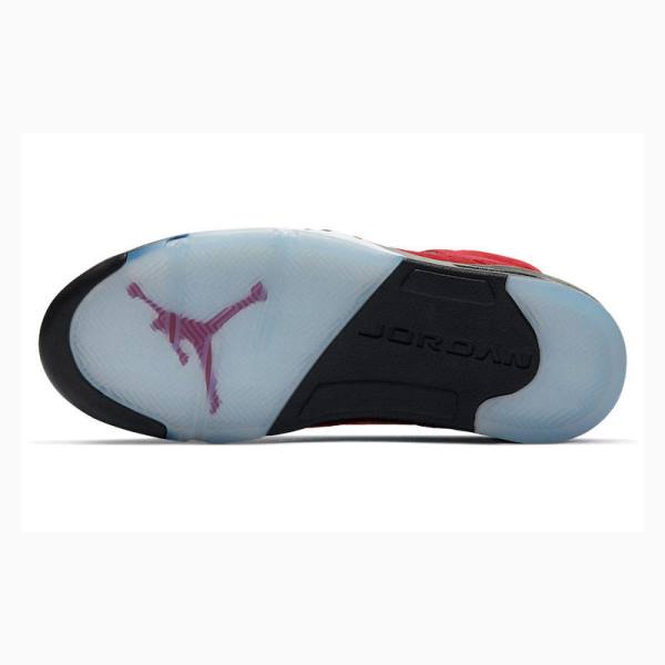 Nike Retro Raging Bull Koripallokengät Miesten Air Jordan 5 Punainen Mustat | JD-514ZE