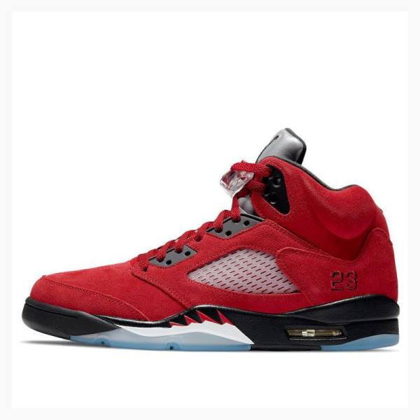 Nike Retro Raging Bull Koripallokengät Miesten Air Jordan 5 Punainen Mustat | JD-514ZE