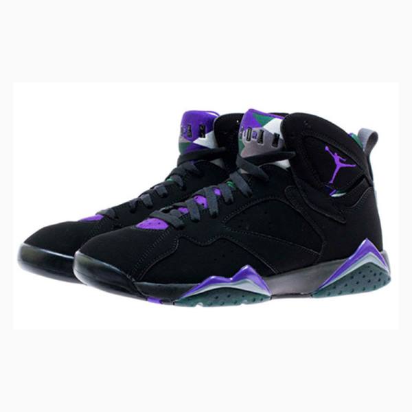Nike Retro Ray Allen Bucks Koripallokengät Miesten Air Jordan 7 Mustat Violetit | JD-170VT