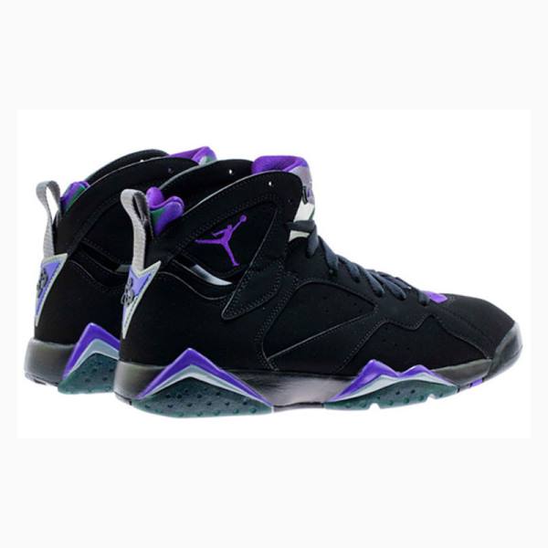 Nike Retro Ray Allen Bucks Koripallokengät Miesten Air Jordan 7 Mustat Violetit | JD-170VT