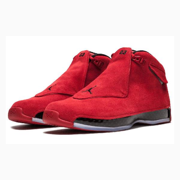 Nike Retro Red Mokka Koripallokengät Miesten Air Jordan 18 Punainen Mustat | JD-587AZ