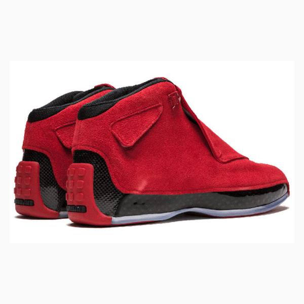 Nike Retro Red Mokka Koripallokengät Miesten Air Jordan 18 Punainen Mustat | JD-587AZ