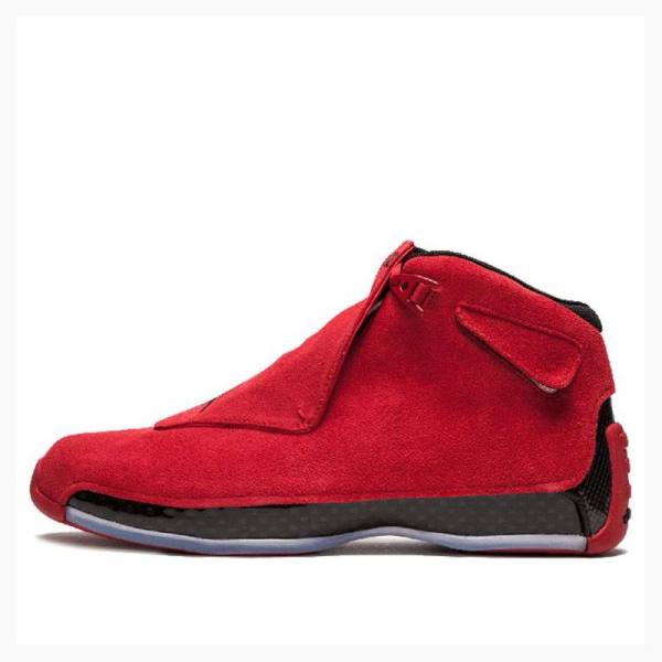 Nike Retro Red Mokka Koripallokengät Miesten Air Jordan 18 Punainen Mustat | JD-587AZ