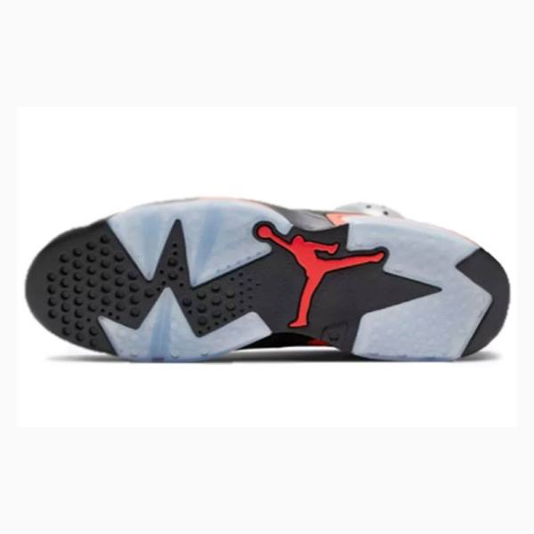 Nike Retro Reflective Infrared Koripallokengät Miesten Air Jordan 6 Hopea Mustat Punainen | JD-716FN