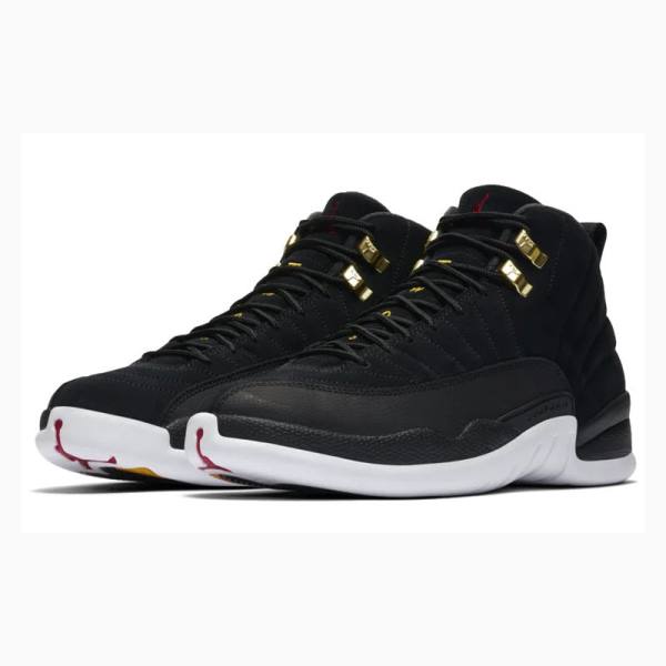 Nike Retro Reverse Taxi Koripallokengät Miesten Air Jordan 12 Mustat Valkoinen | JD-981EK
