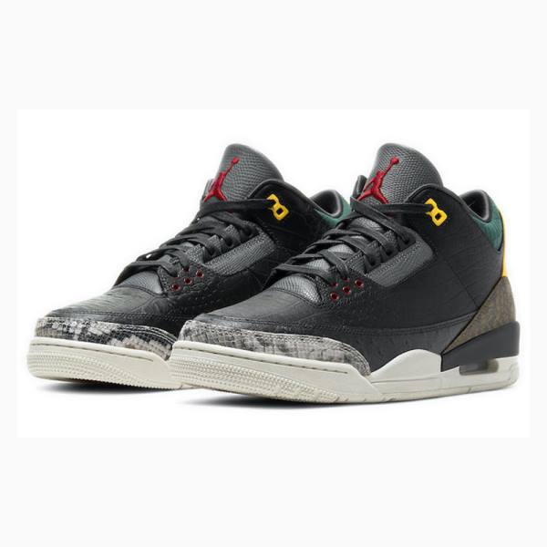 Nike Retro SE Animal Instinct 2.0 Koripallokengät Miesten Air Jordan 3 Mustat Harmaat | JD-574QN