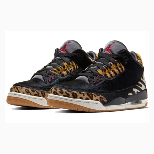 Nike Retro SE Animal Pack Koripallokengät Miesten Air Jordan 3 Mustat Ruskea | JD-068RN