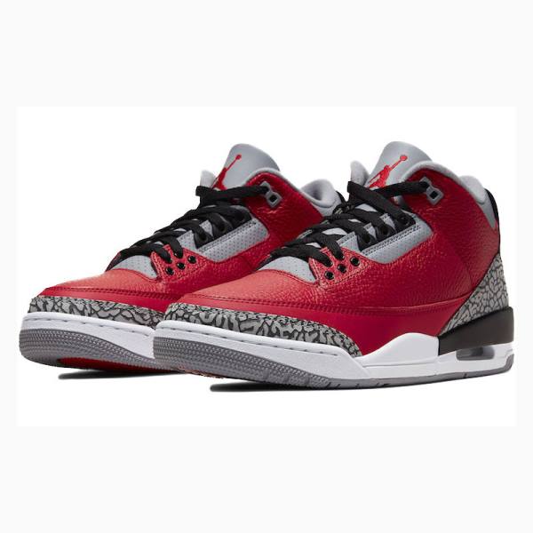 Nike Retro SE CHI - Chicago Koripallokengät Miesten Air Jordan 3 Punainen Harmaat | JD-735AL