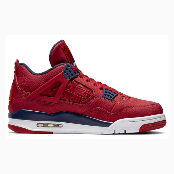 Nike Retro SE FIBA Koripallokengät Miesten Air Jordan 4 Punainen Mustat | JD-913KR
