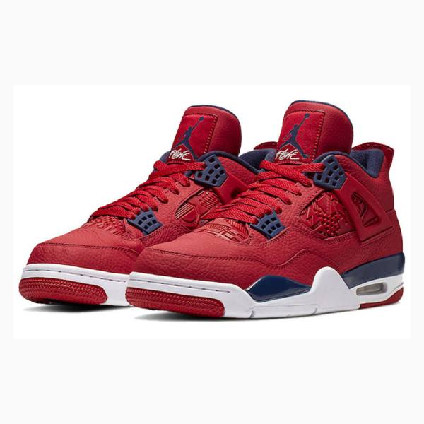 Nike Retro SE FIBA Koripallokengät Miesten Air Jordan 4 Punainen Mustat | JD-913KR