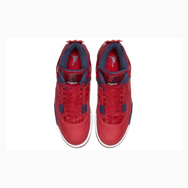 Nike Retro SE FIBA Koripallokengät Miesten Air Jordan 4 Punainen Mustat | JD-913KR
