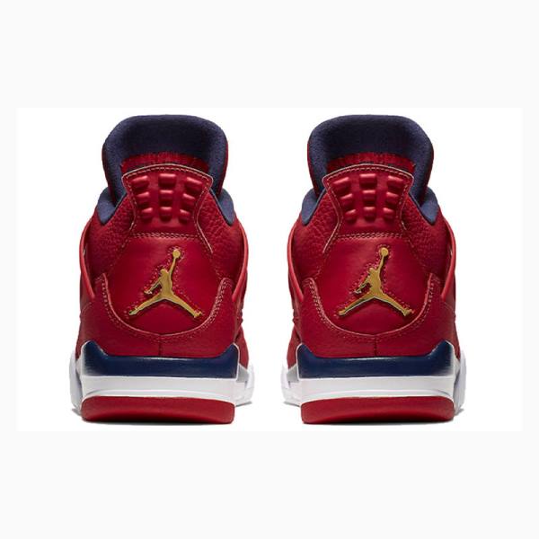 Nike Retro SE FIBA Koripallokengät Miesten Air Jordan 4 Punainen Mustat | JD-913KR