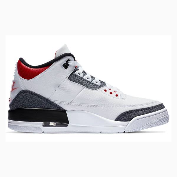 Nike Retro SE Fire Red Koripallokengät Miesten Air Jordan 3 Valkoinen Mustat Punainen | JD-792DR