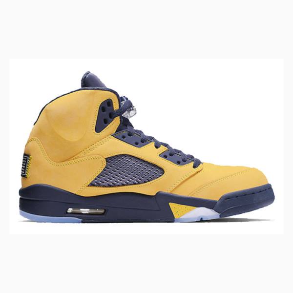 Nike Retro SE Michigan Koripallokengät Miesten Air Jordan 5 Keltainen | JD-938PU