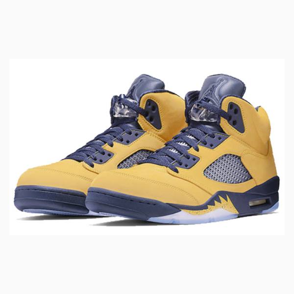 Nike Retro SE Michigan Koripallokengät Miesten Air Jordan 5 Keltainen | JD-938PU