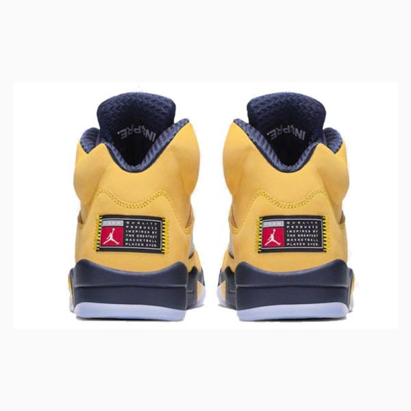 Nike Retro SE Michigan Koripallokengät Miesten Air Jordan 5 Keltainen | JD-938PU