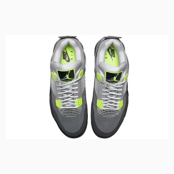 Nike Retro SE 'Neon 95' Neon Koripallokengät Miesten Air Jordan 4 Harmaat Vihreä | JD-509ER