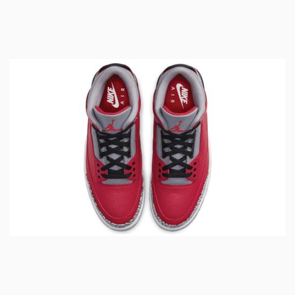 Nike Retro SE Unite Fire Koripallokengät Miesten Air Jordan 3 Punainen Harmaat | JD-824PN