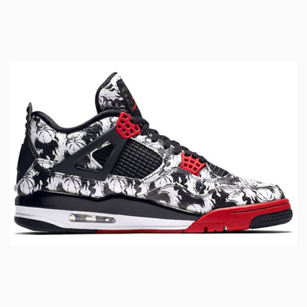 Nike Retro SNGL DY Singles Day - Tattoo Koripallokengät Miesten Air Jordan 4 Punainen Mustat | JD-269LK