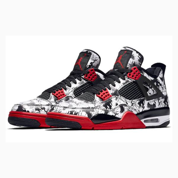 Nike Retro SNGL DY Singles Day - Tattoo Koripallokengät Miesten Air Jordan 4 Punainen Mustat | JD-269LK