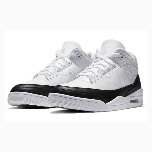 Nike Retro SP Fragment Koripallokengät Miesten Air Jordan 3 Valkoinen Mustat | JD-453LS
