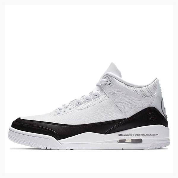 Nike Retro SP Fragment Koripallokengät Miesten Air Jordan 3 Valkoinen Mustat | JD-453LS