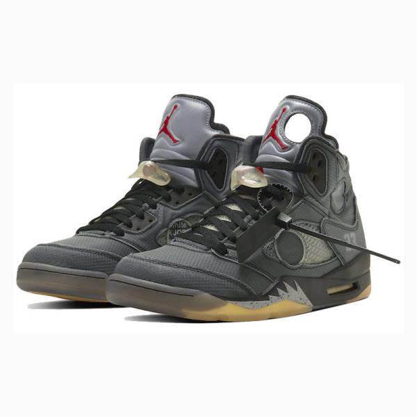 Nike Retro SP Koripallokengät Miesten Air Jordan 5 Mustat Harmaat | JD-246BR