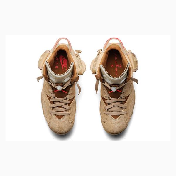 Nike Retro SP Travis Scott British Koripallokengät Miesten Air Jordan 6 Khaki | JD-832DC