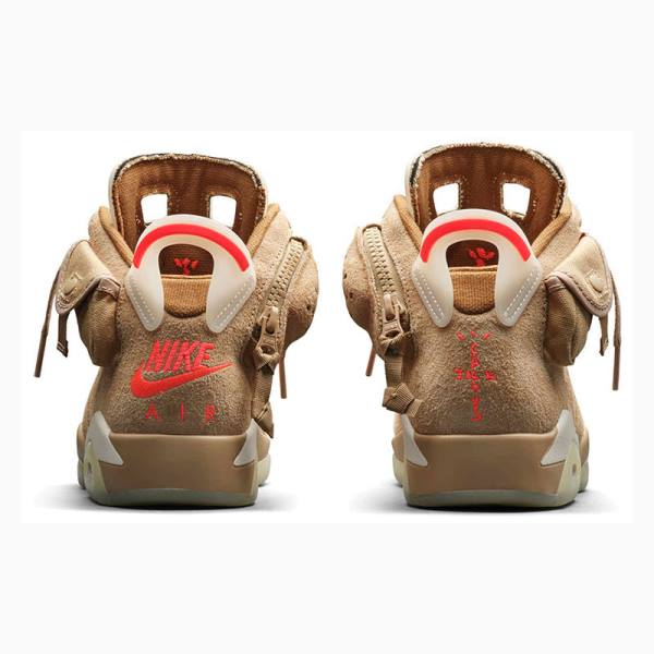 Nike Retro SP Travis Scott British Koripallokengät Miesten Air Jordan 6 Khaki | JD-832DC