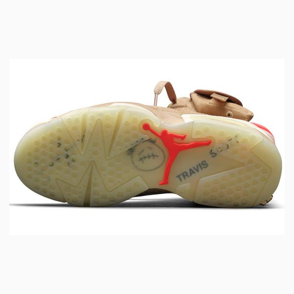 Nike Retro SP Travis Scott British Koripallokengät Miesten Air Jordan 6 Khaki | JD-832DC