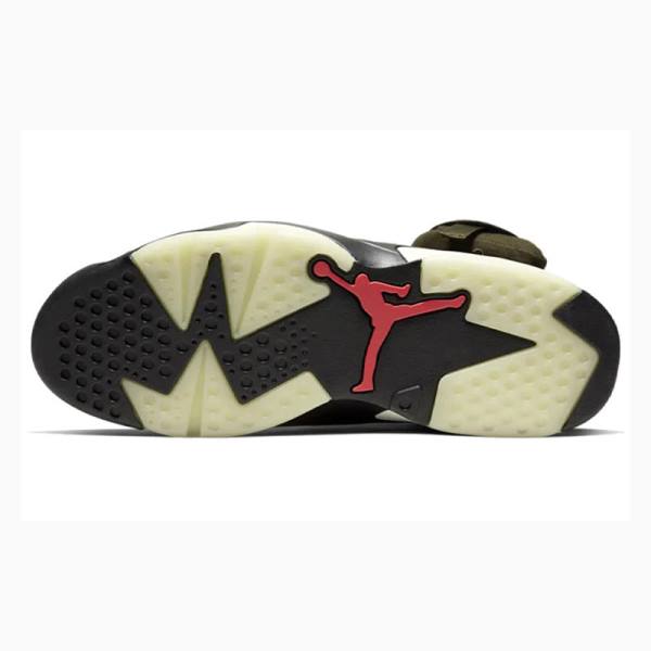 Nike Retro SP Travis Scott – Medium Koripallokengät Miesten Air Jordan 6 Oliivinvihreä | JD-485VD