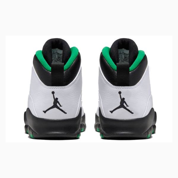 Nike Retro Seattle Koripallokengät Miesten Air Jordan 10 Vihreä Mustat Valkoinen | JD-250RT